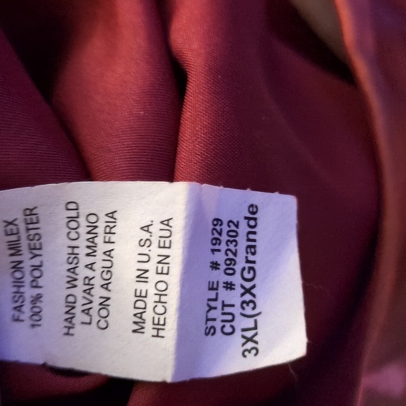 3XL Multi Color Prom Dress with Shaw - Picture 4 of 4